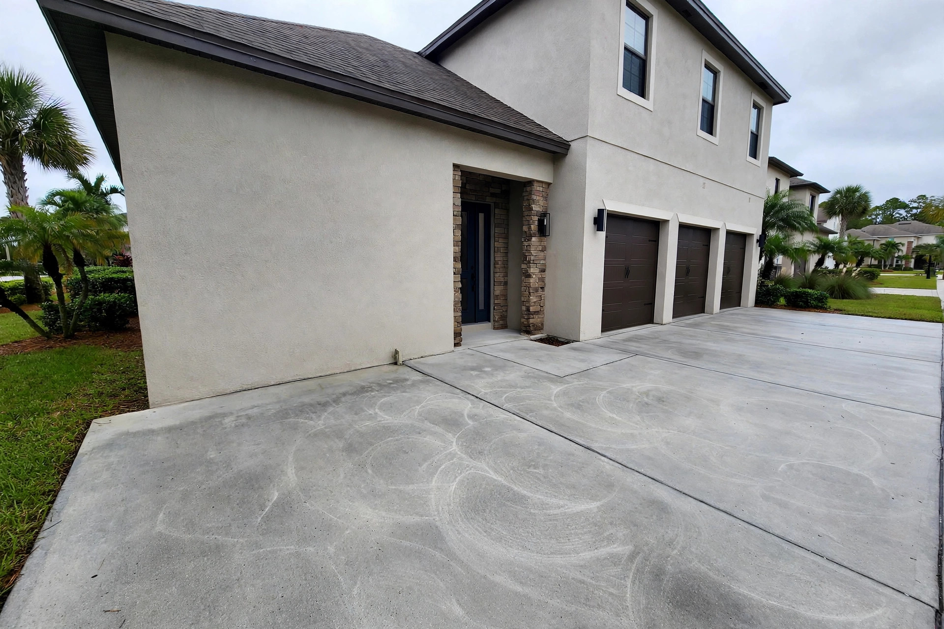 Cleaned home exterior